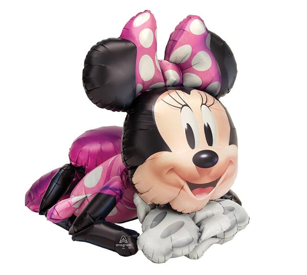 35” Air Walker Sitting Minnie Foil Balloon