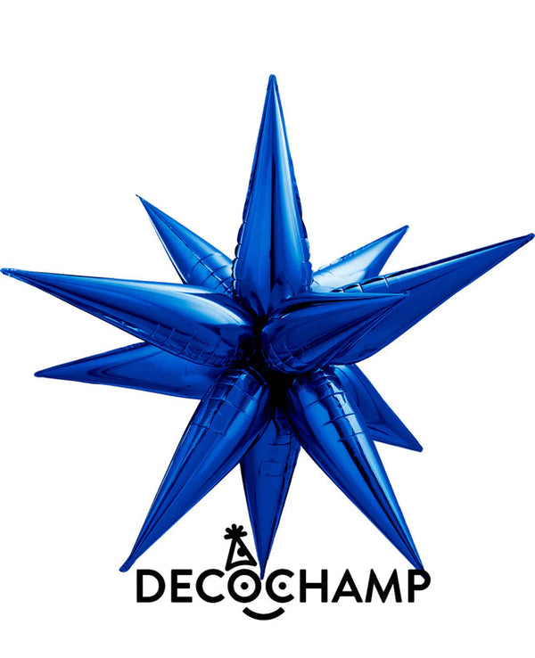 40” Navy Blue 3D Starburst Foil Balloon