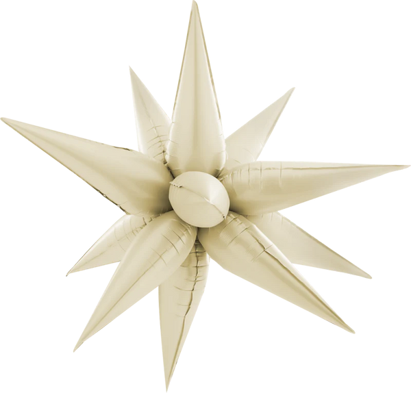 40” Latte 3D Starburst Foil Balloon
