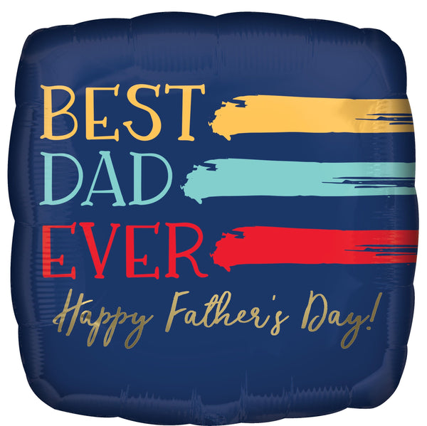 17”  Best Dad  Ever Happy Fathers Day Foil Balloon