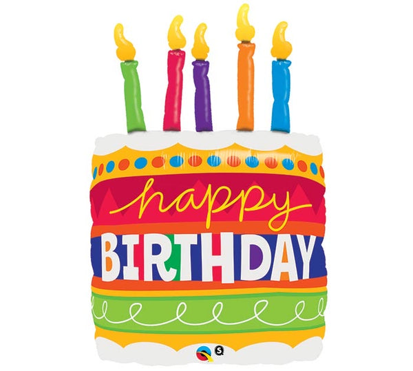 35” B-day cake and candle shape