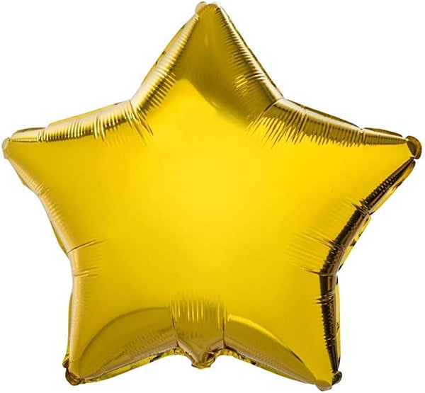 18” Star Foil Balloon Gold - Single Pack