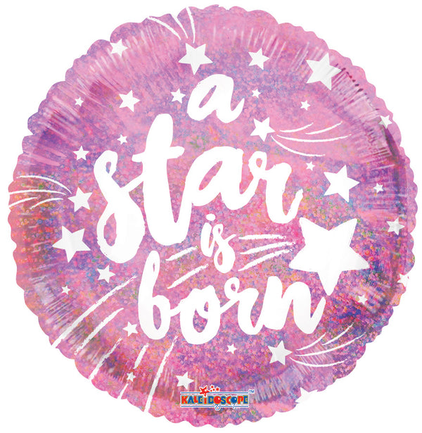 9” A Star is Born Airfill - Pink - Foil Balloon