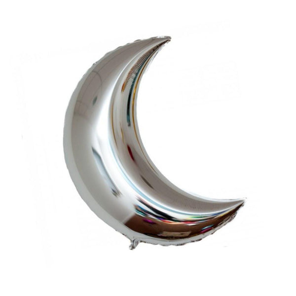 Crescent Moon Foil Balloons 9”