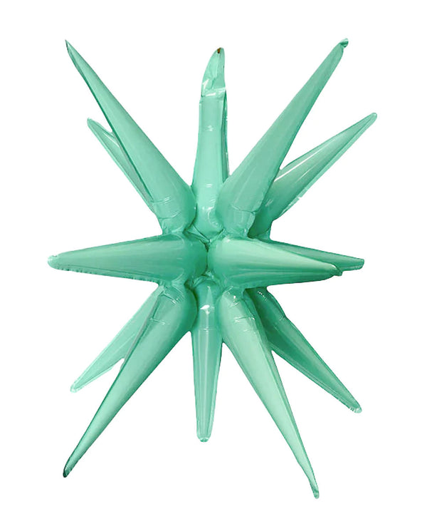 22” Starburst 3D Foil Balloon Mint
