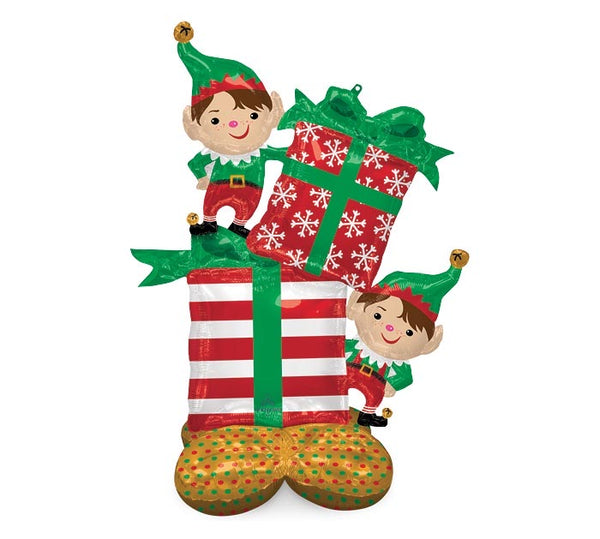 53” Airloonz Elves Christmas Elves Foil Balloon