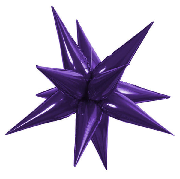Starburst Purple 3 D Foil Ballon 40 “