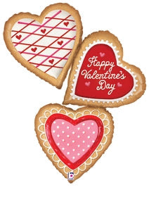 33” Happy Valentines Day” Cookies Foil Balloon