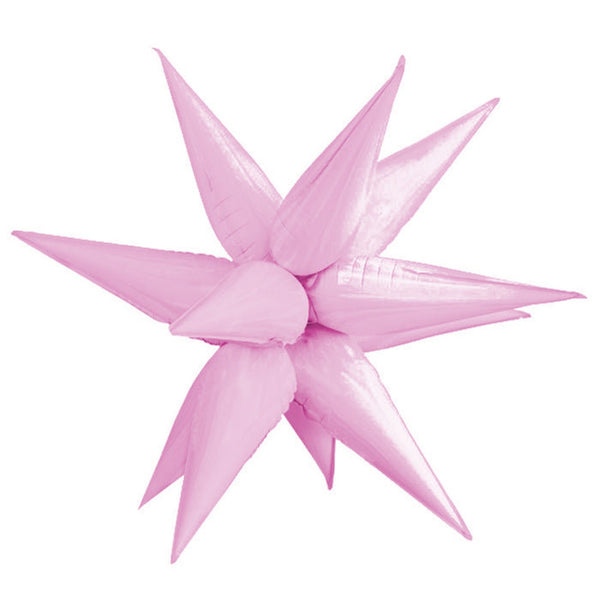 Starburst Light Pink 3D Foil Balloon Large  26”