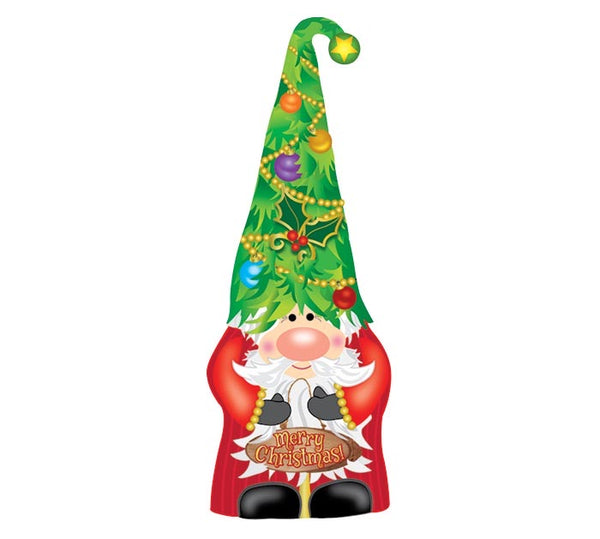 36” Santa Gnome Tree Foil Balloon
