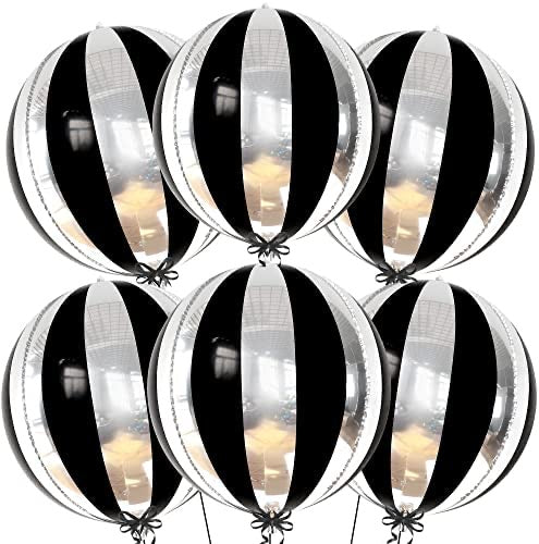 22” 4D Black and Silver Foil Balloon