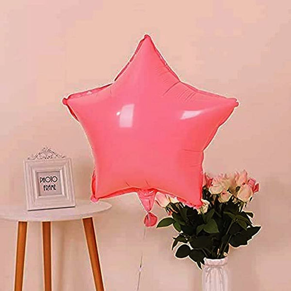 18” Pink “Macaron” Star Foil Balloon