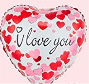 18” Heart “ I Love You” Foil Balloon