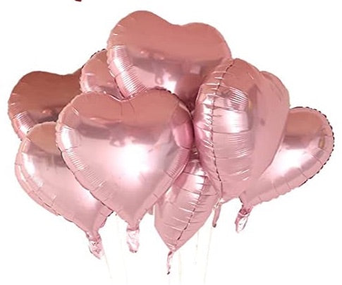 18” Rose Heart Foil Balloon