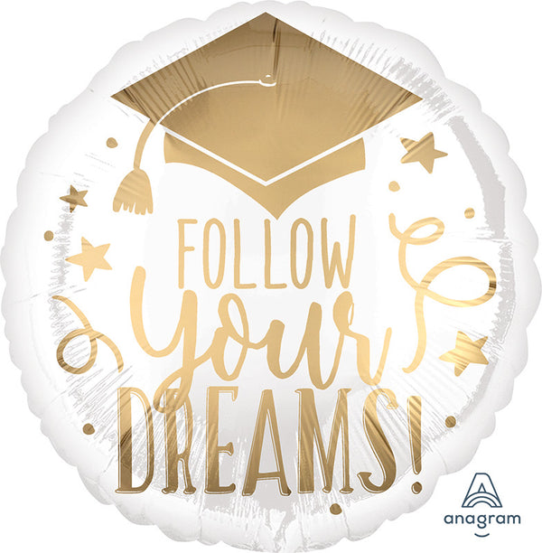 18” Follow your Dreams Foil Balloon