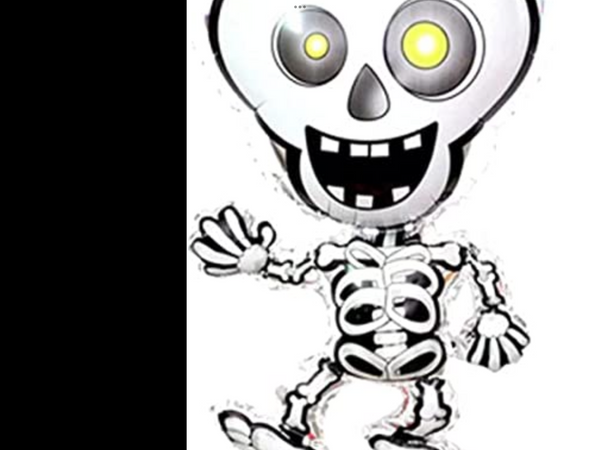 32” Halloween Skeleton Foil Balloon