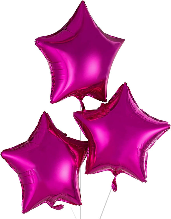 18” Star Foil Balloon-Bright Pink