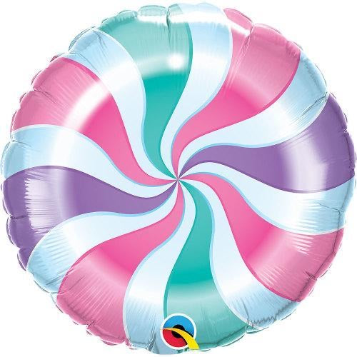 Candy Pastel Swirl ( Flat) 18”