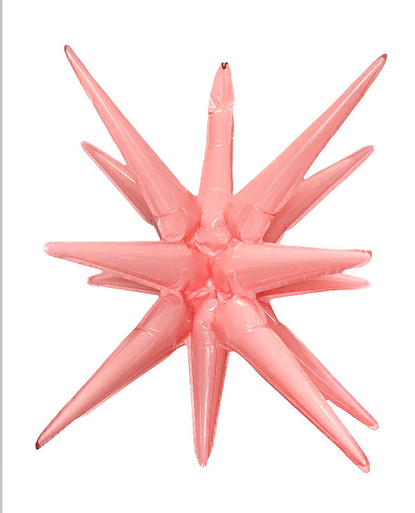 22” Pink Starburst 3D Foil Balloon