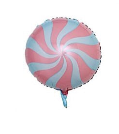 18” Swirl Candy Foil Balloon - Pink