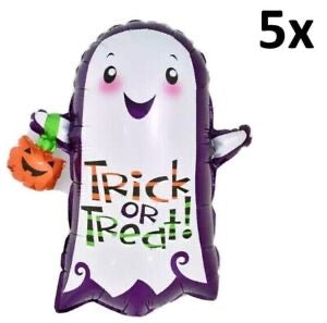 25.2” x 28” Halloween Trick or Treat Ghost Foil Balloon