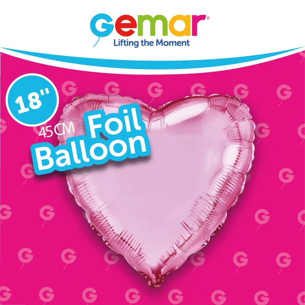 18 ” Foil Heart Light Pink