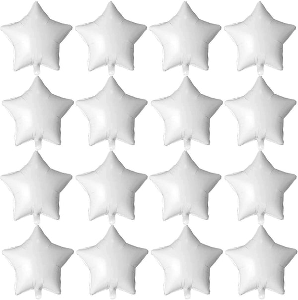 18” Star Foil Balloon-White