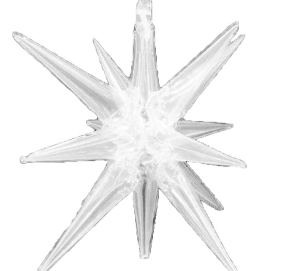 22” Starburst Transparent 3D Foil Balloon