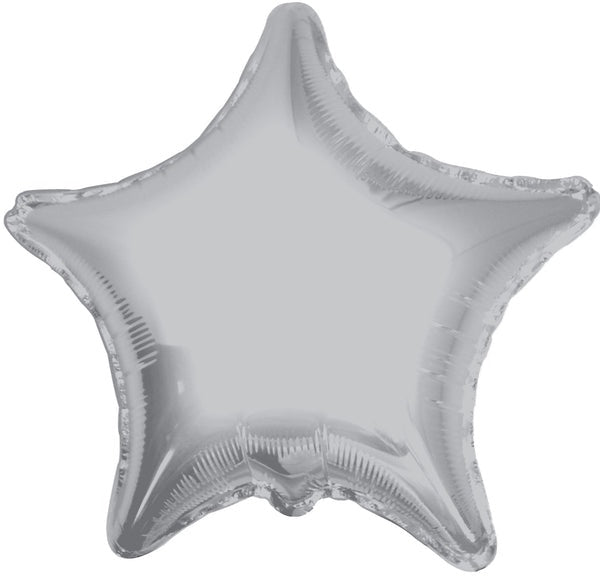 18” SC Solid Star Silver Balloon Foil - Single Pack