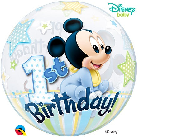 Disney Mickey Mouse 1st Birthday, 22” ( Single Pack)