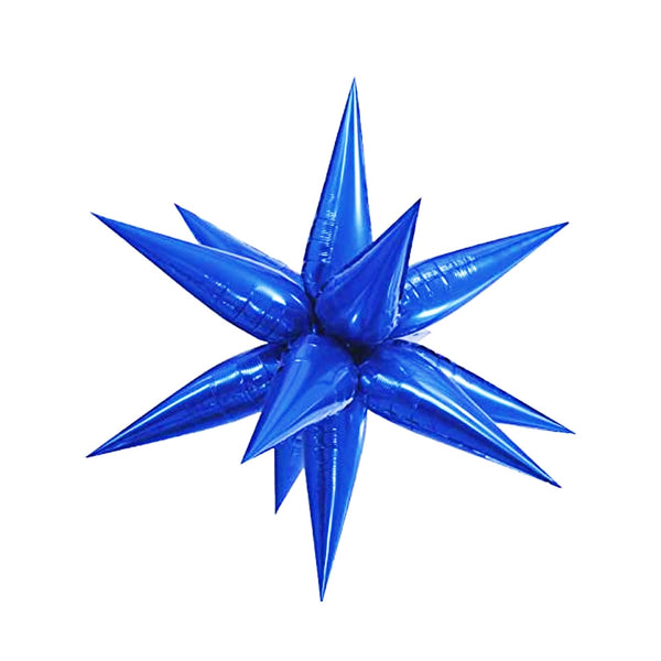 Starburst Blue  ( Royal Blue) 3D Foil Balloon Large 26”