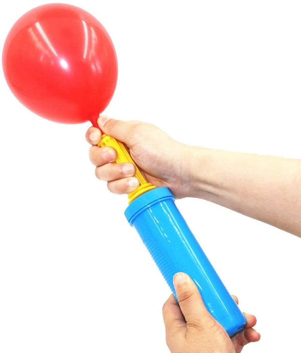 Balloon Pump Hand Held 2-Way Dual Action Inflator Air Pump for Balloons, Yoga Balls, Pool Floats