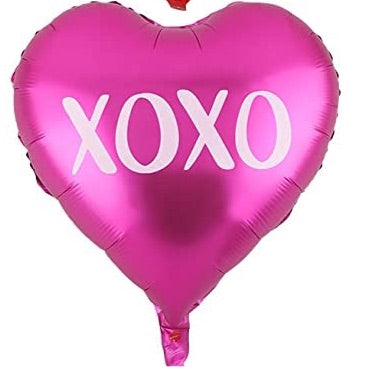 18” Heart “XOXO” Script Foil Balloon