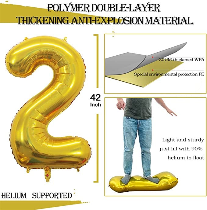 42” 2023 Foil Balloon Kit - Gold