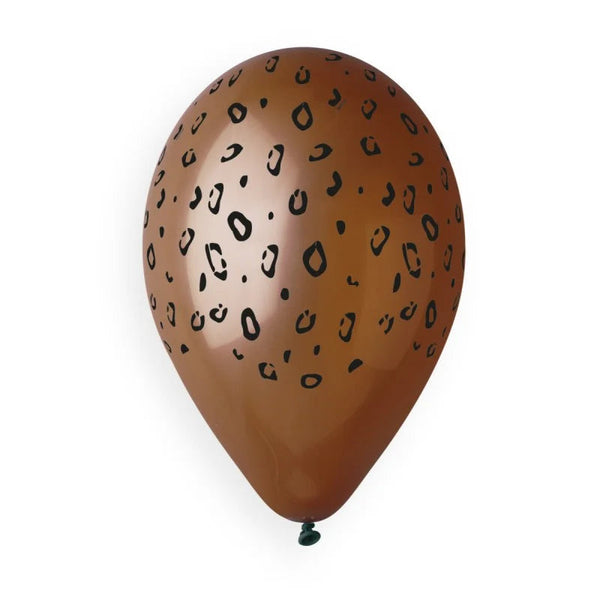 Cheetah printed balloon GS120-417 Brown , 50 Balloons per  package of 13”each