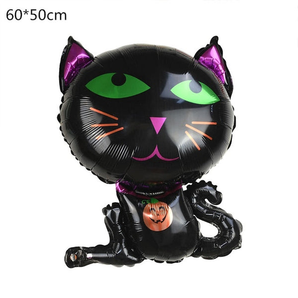 15.8” x 19.7” Halloween Black Cat  Foil Balloon